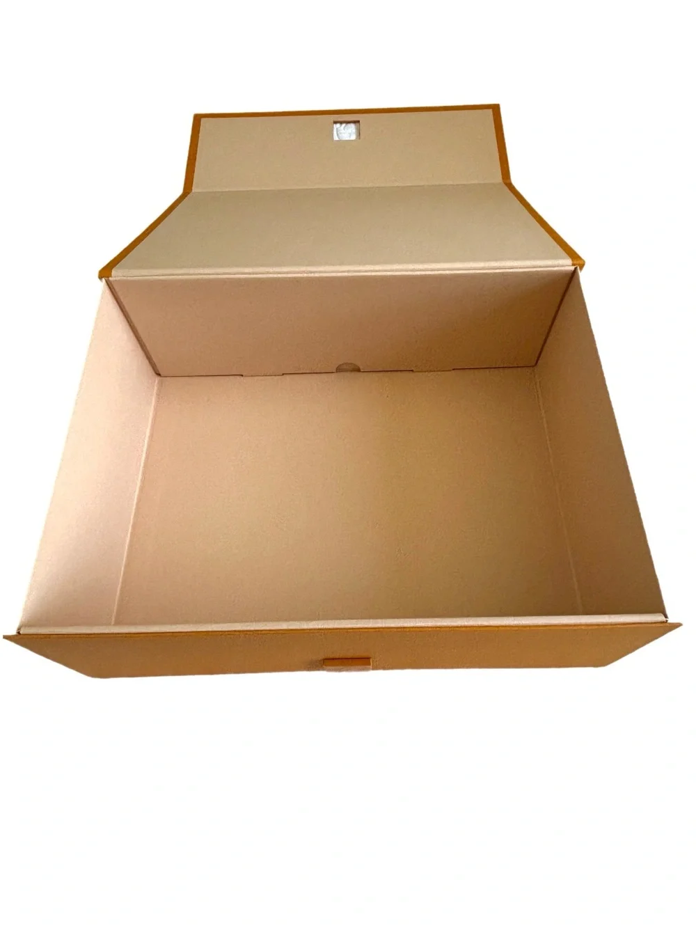Louis Vuitton LV Orange Magnetic Gift Box and Shopping Bag w/Blue Ribbon Handles
